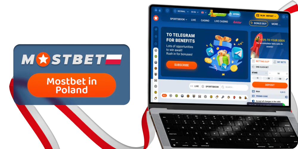 Gry kasynowe i zakłady sportowe dla Polaków w serwisie Mostbet